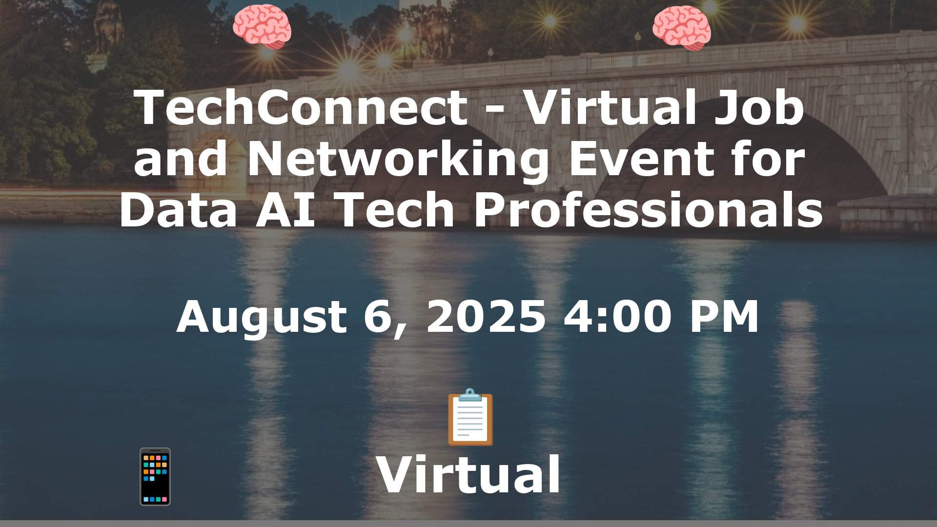 TechConnect - Virtual Job and Networking Event for Data AI Tech Professionals event image